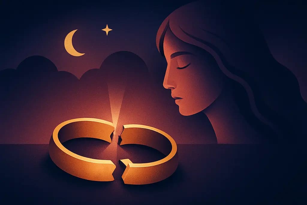 Dream illustration: Broken wedding ring