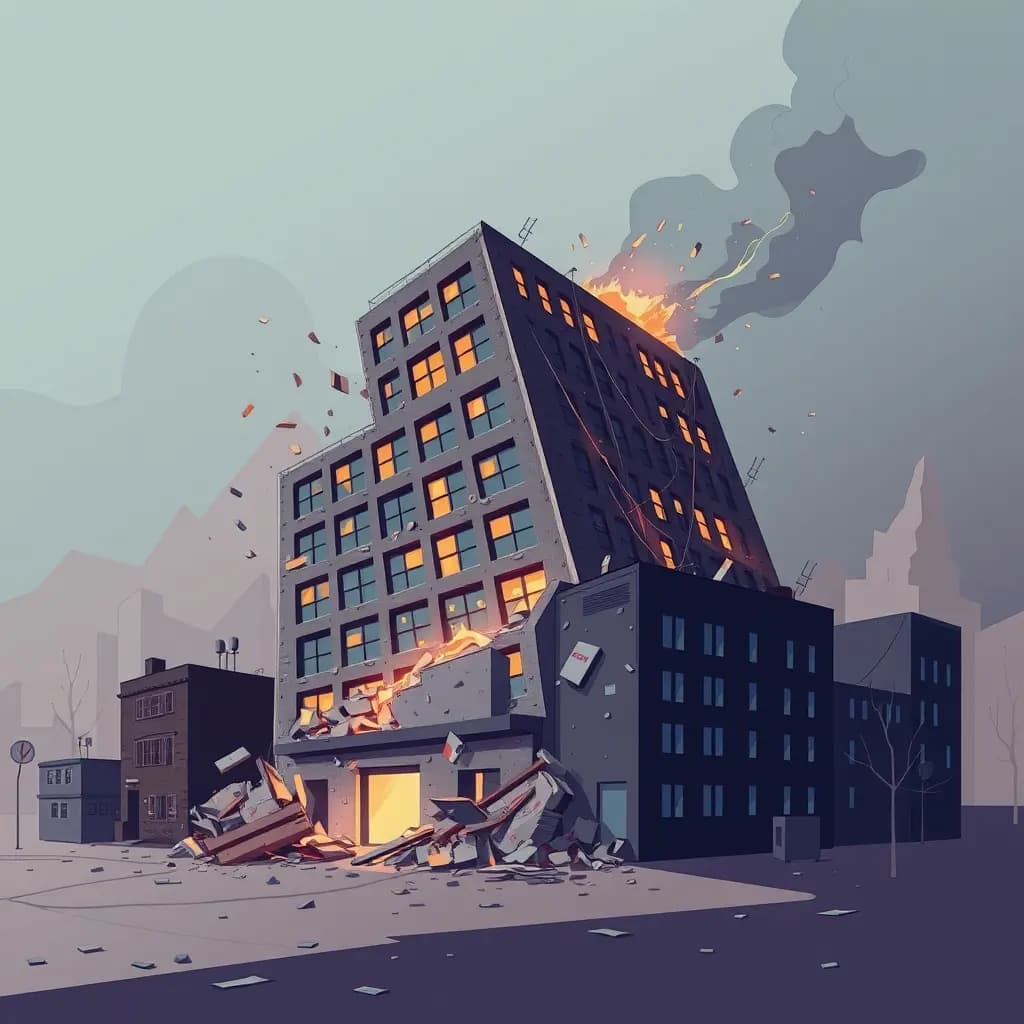 Dream illustration: Building Collapse