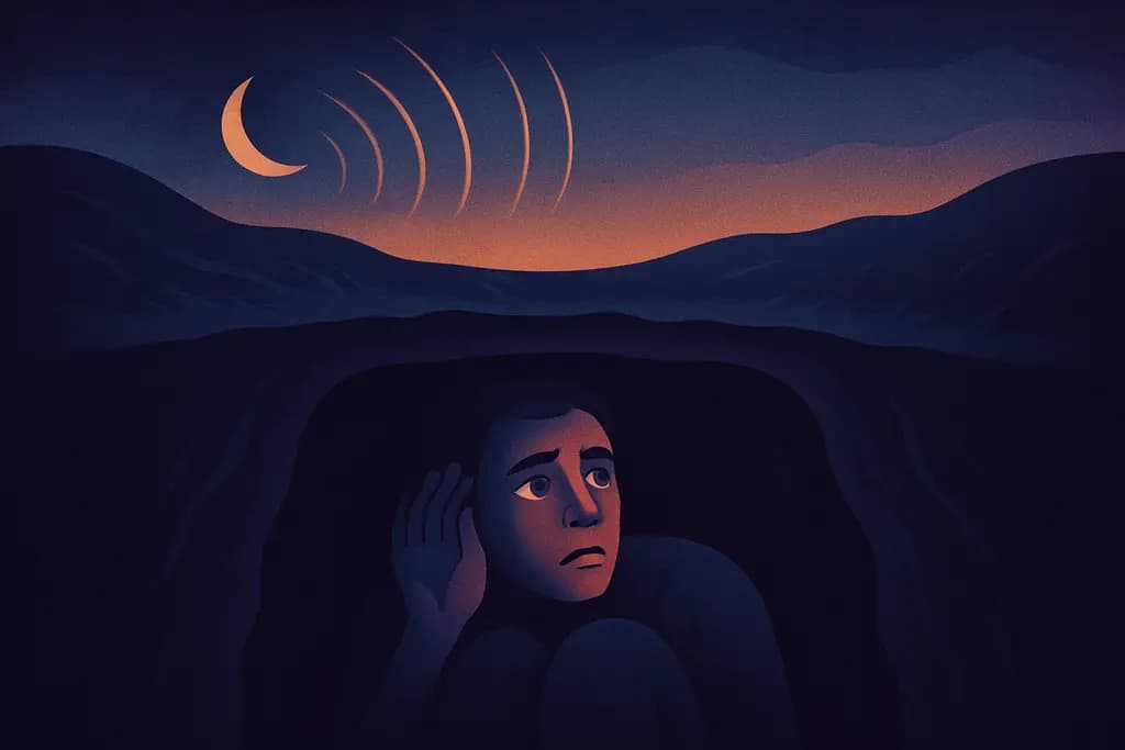 Dream illustration: Buried alive but still aware of sounds above