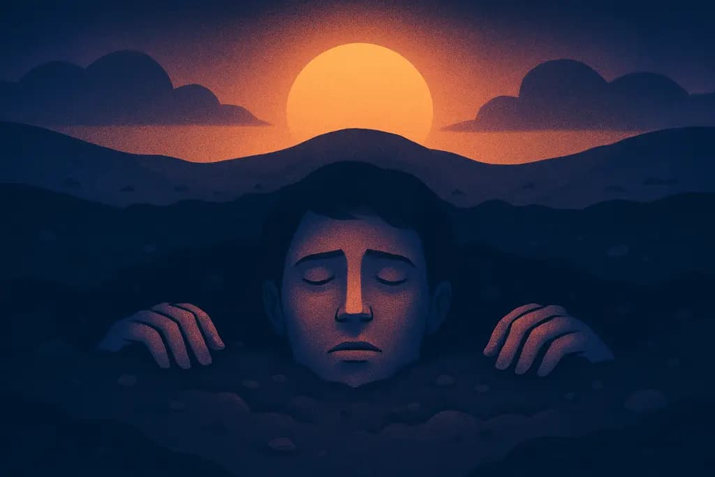 Dream illustration: Buried Alive Dream