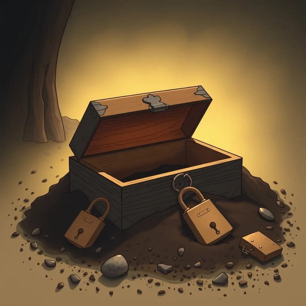 Dream illustration: Buried box uncovered