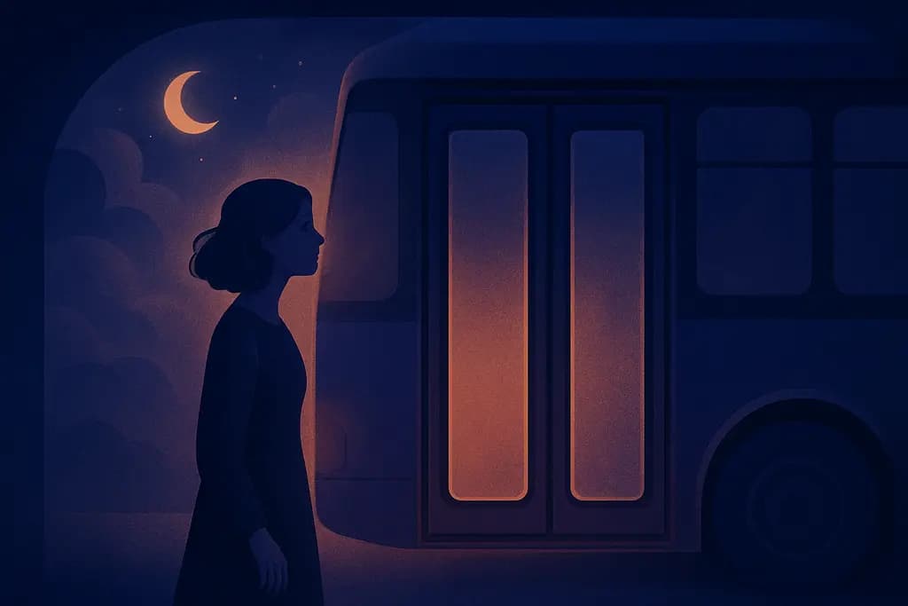 Dream illustration: Bus Doors That Never Open