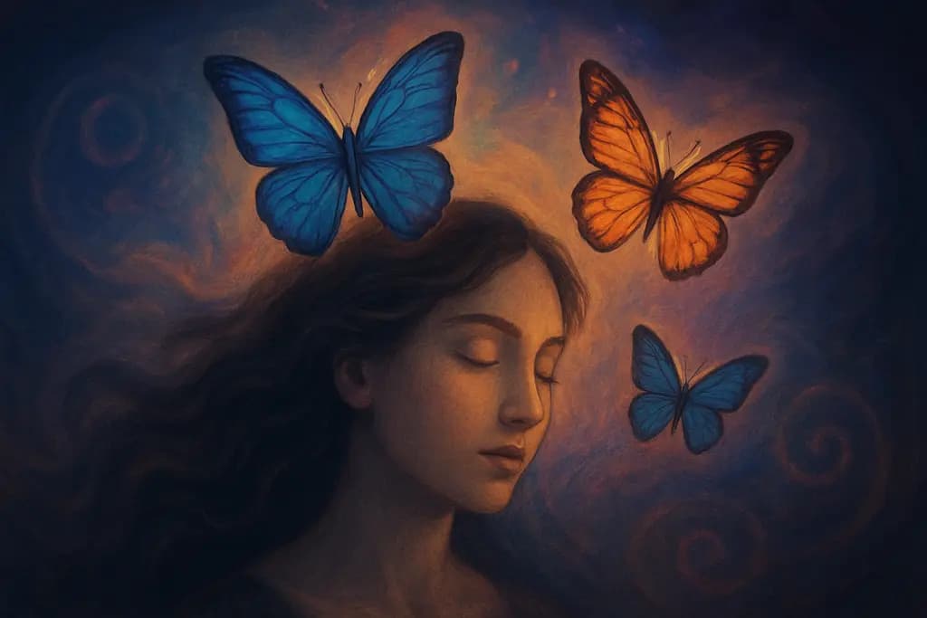 Dream illustration: Butterflies emerging