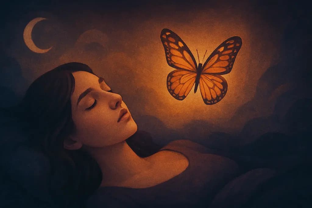 Dream illustration: Butterfly appears