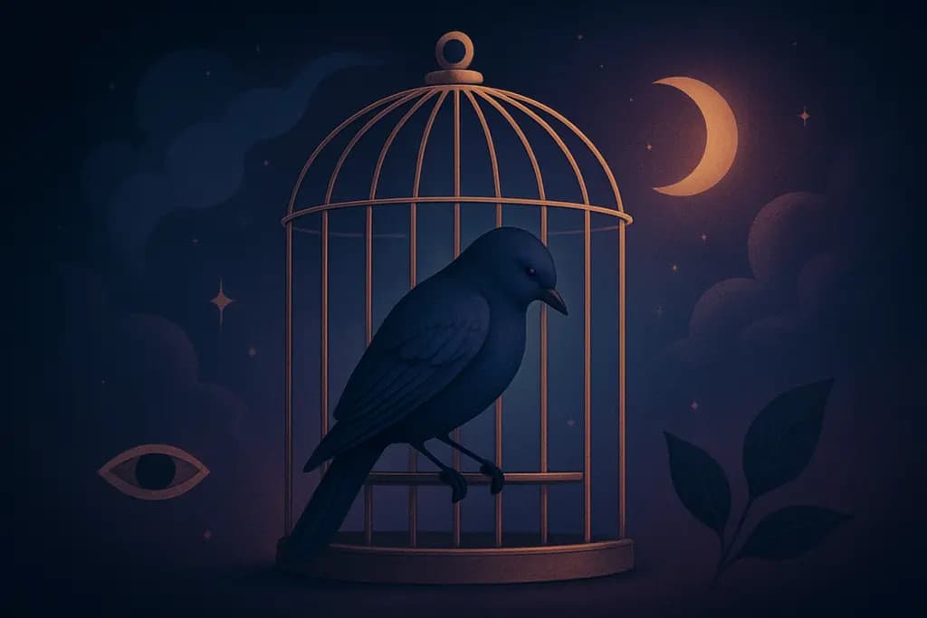Dream illustration: Caged bird