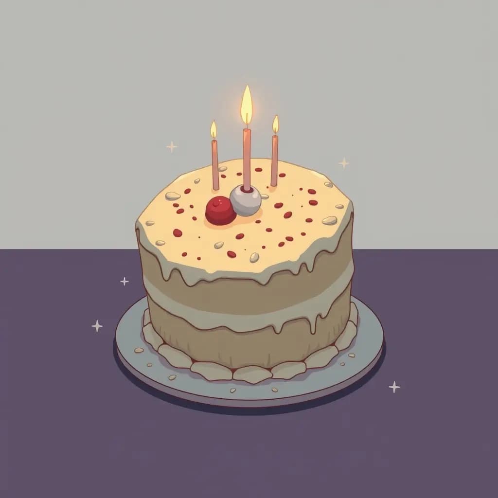 Dream illustration: Cake collapses before cutting