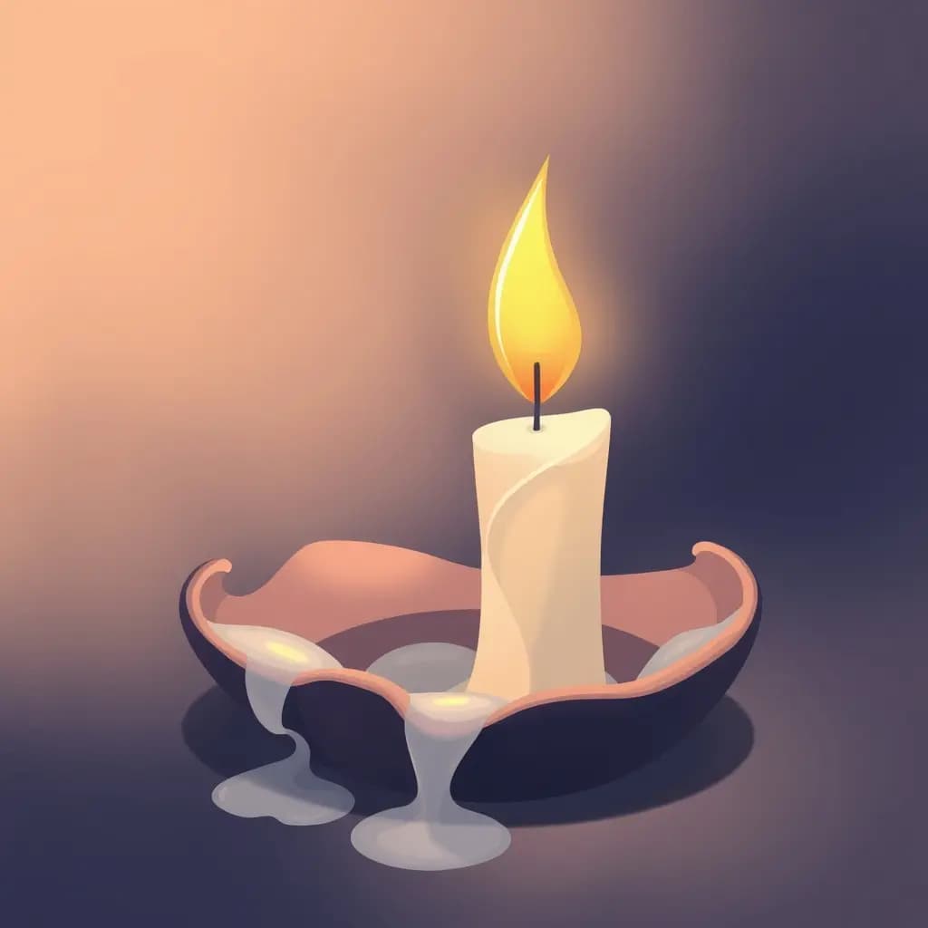 Dream illustration: Candle that never melts