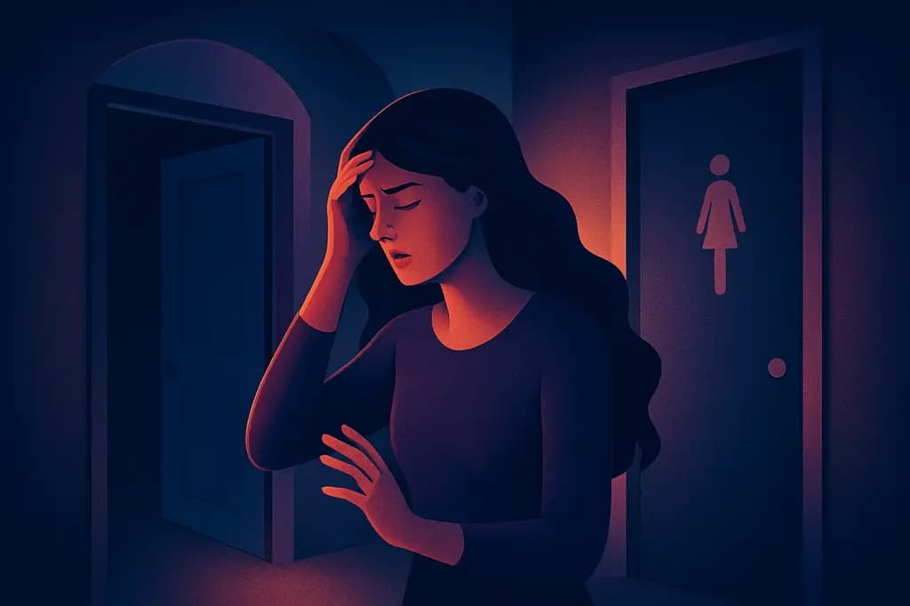 Dream illustration: Can't find a bathroom