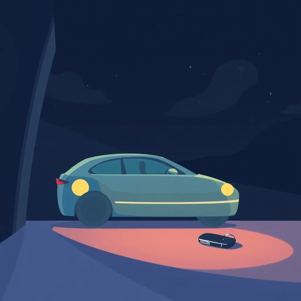 Dream illustration: Car keys disappear