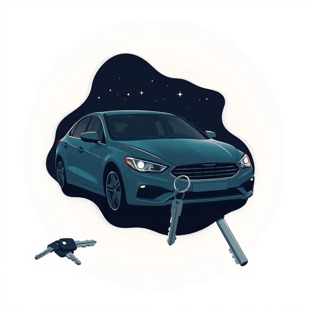 Dream illustration: Car keys vanish suddenly