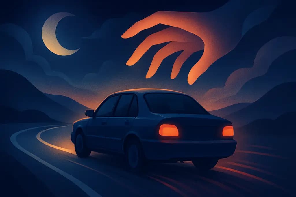 Dream illustration: Car without brakes