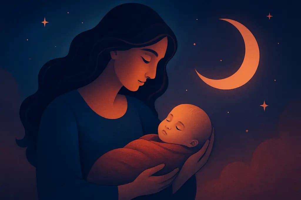 Dream illustration: Caring for a baby