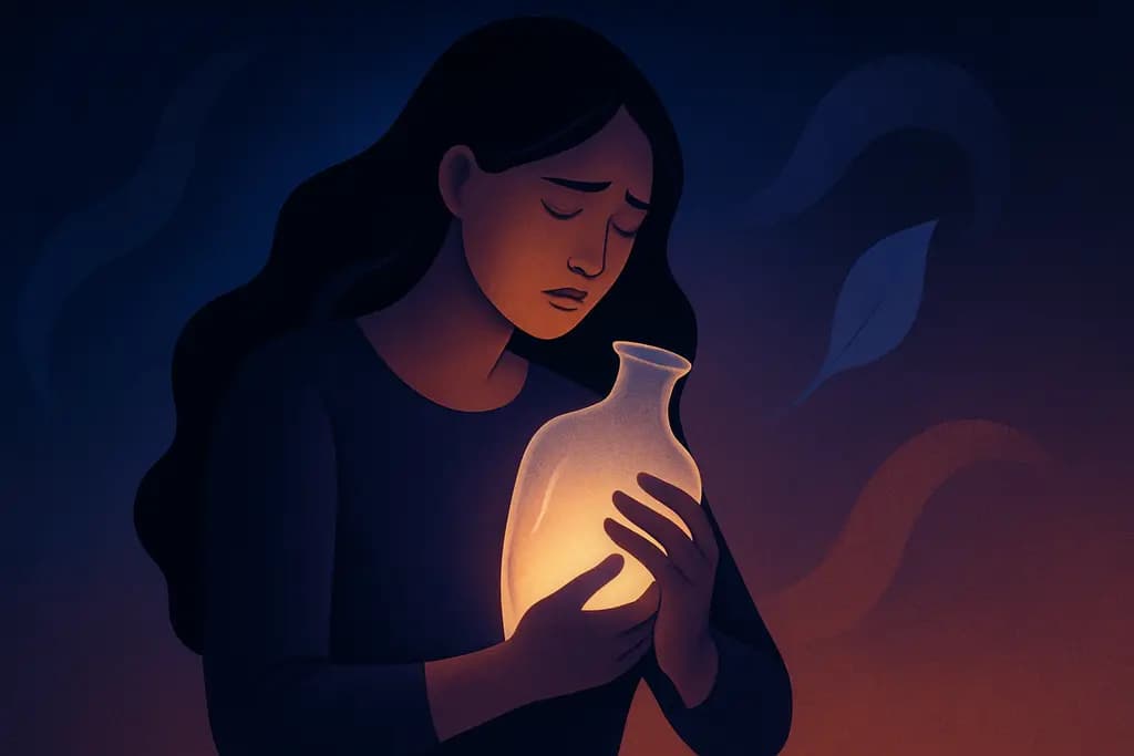 Dream illustration: carrying a fragile object dream meaning
