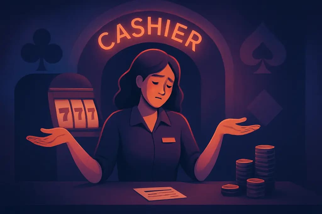 Dream illustration: Cashier Shrugs at Your Ticket