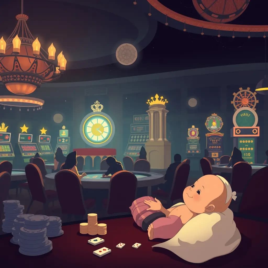 Dream illustration: a Casino and a Baby