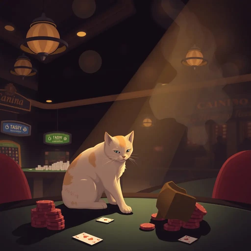Dream illustration: a Casino and a Cat