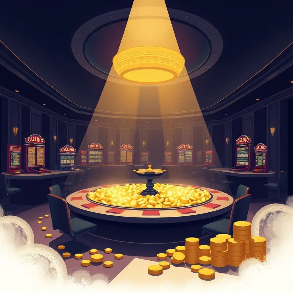 Dream illustration: a Casino and Gold