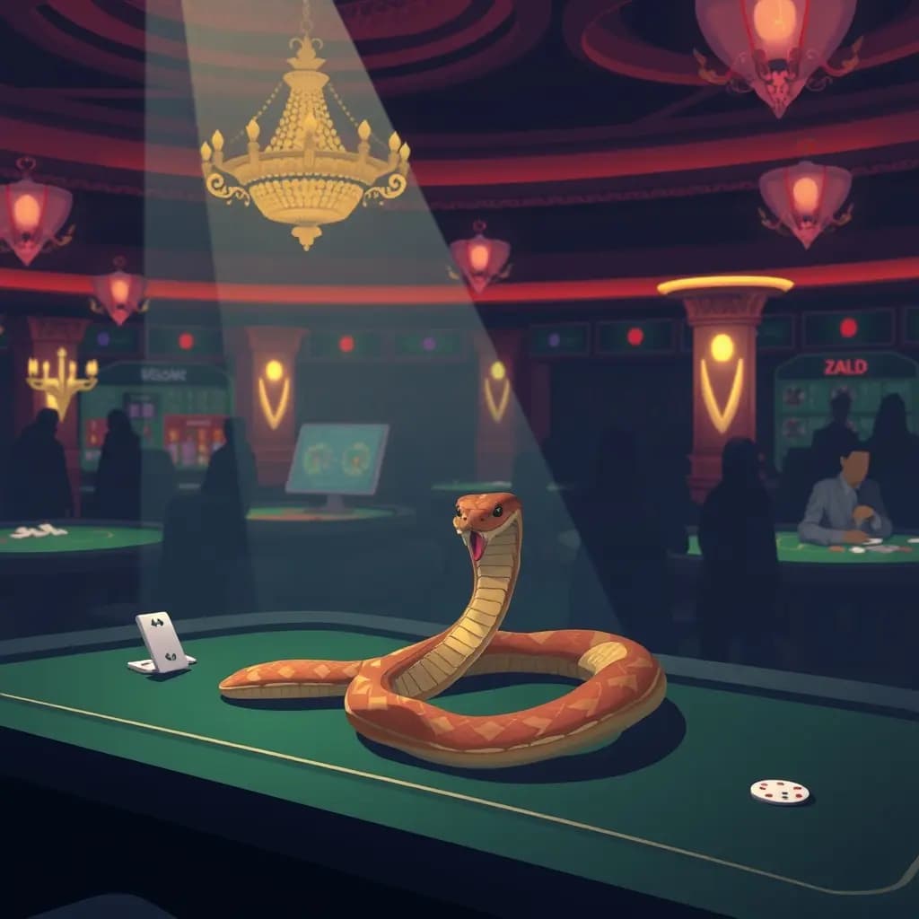 Dream illustration: a Casino and a Snake