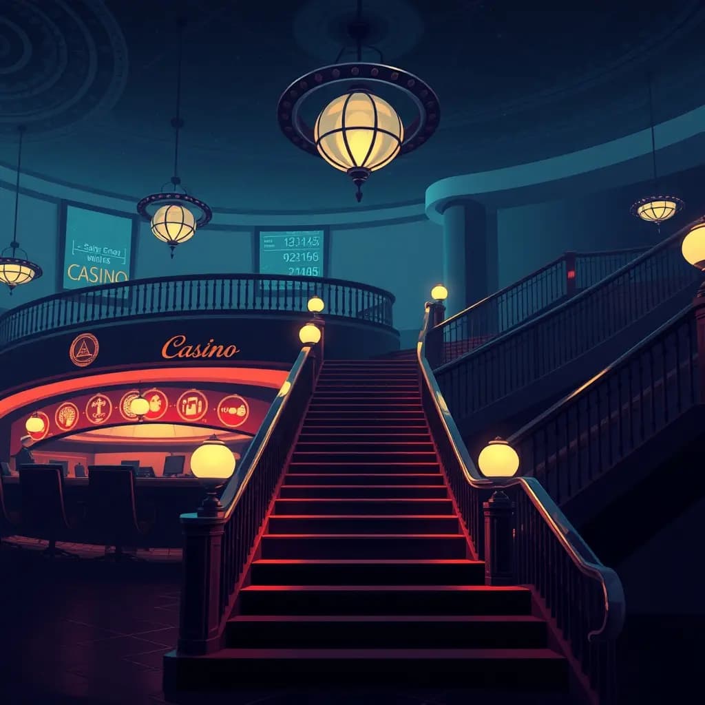 Dream illustration: a Casino and Stairs