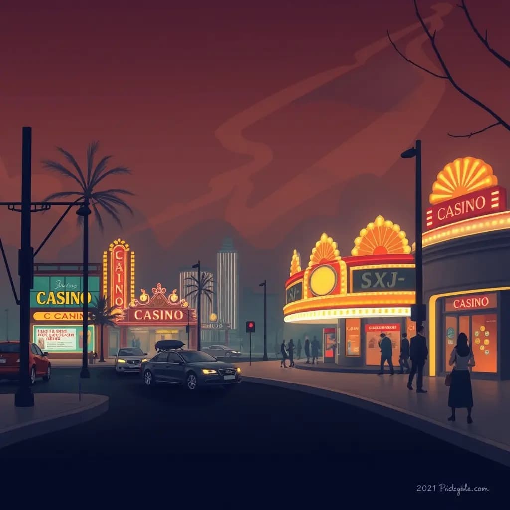 Dream illustration: a Casino Appearing in Your Neighborhood