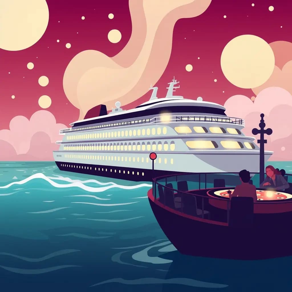 Dream illustration: a Casino Cruise