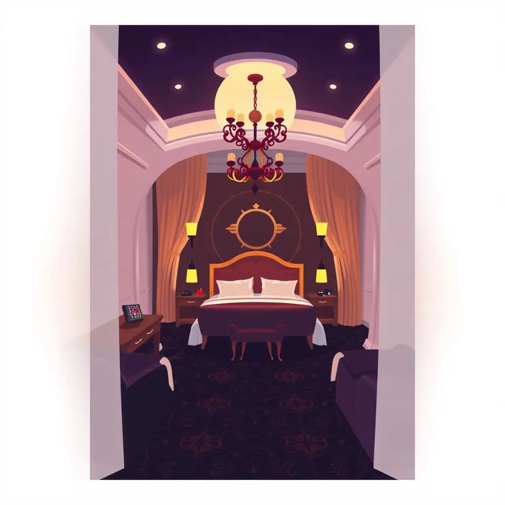 Dream illustration: a Casino Hotel Room