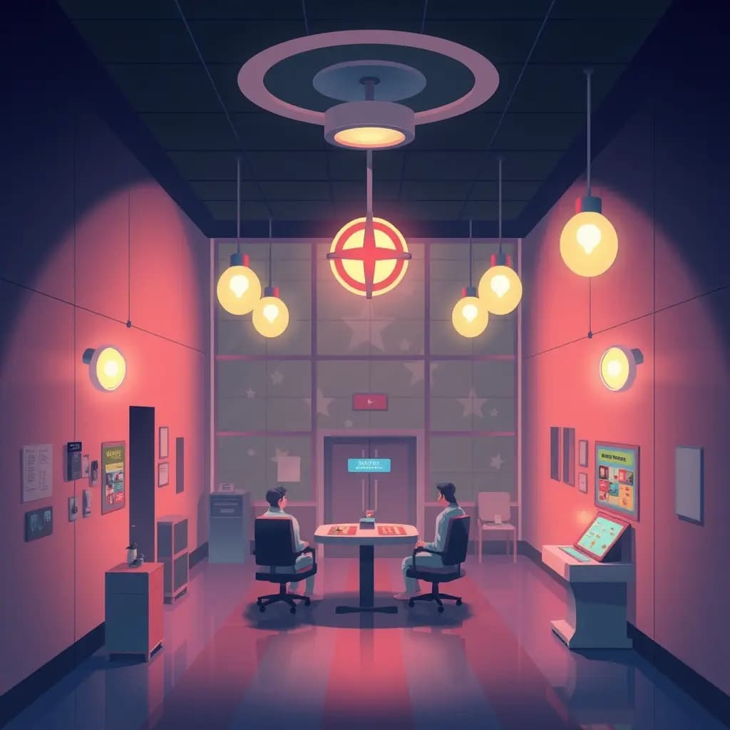 Dream illustration: a Casino Inside a Hospital