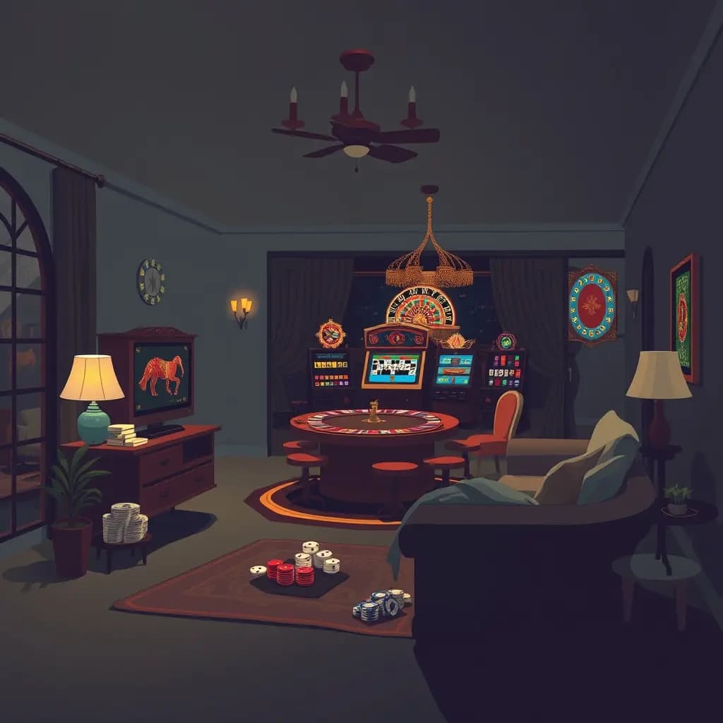 Dream illustration: a Casino Inside Your Home