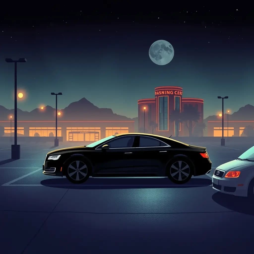 Dream illustration: a Casino Parking Lot