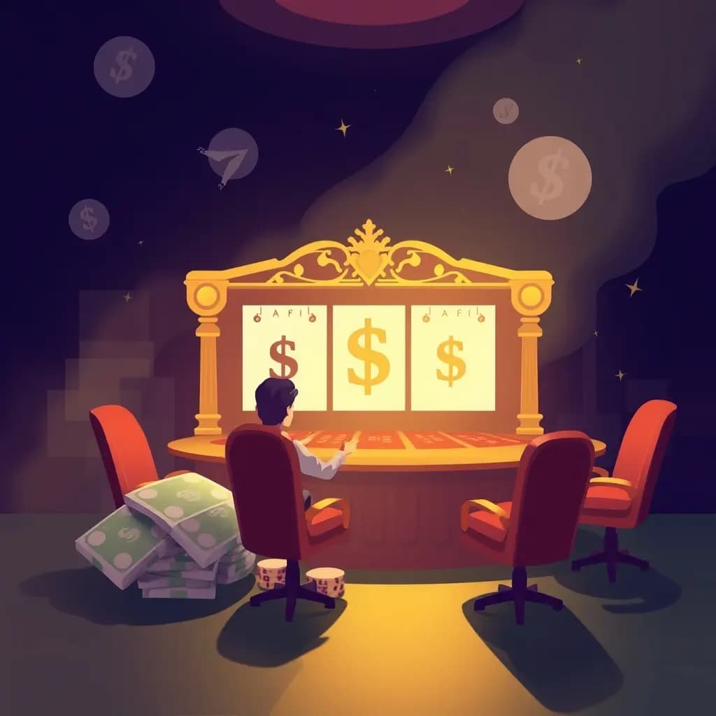 Dream illustration: a Casino Payout in Foreign Currency