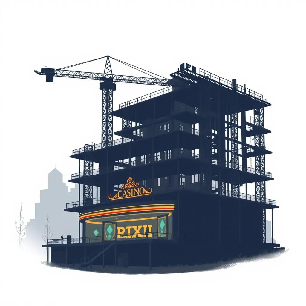 Dream illustration: a Casino Under Construction