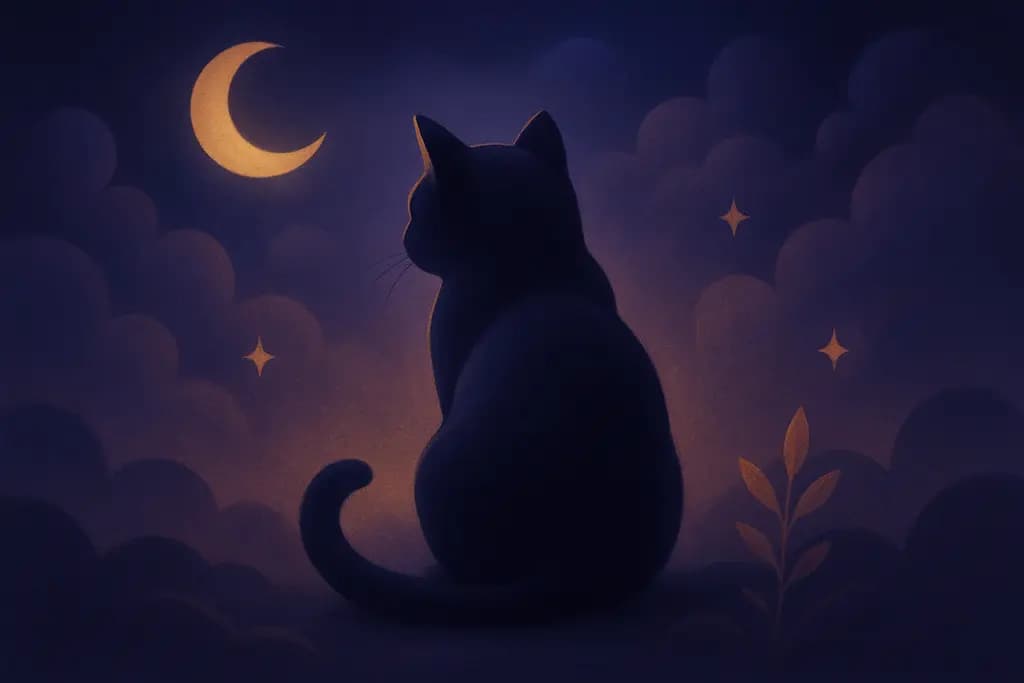 Dream illustration: Cat ignoring you