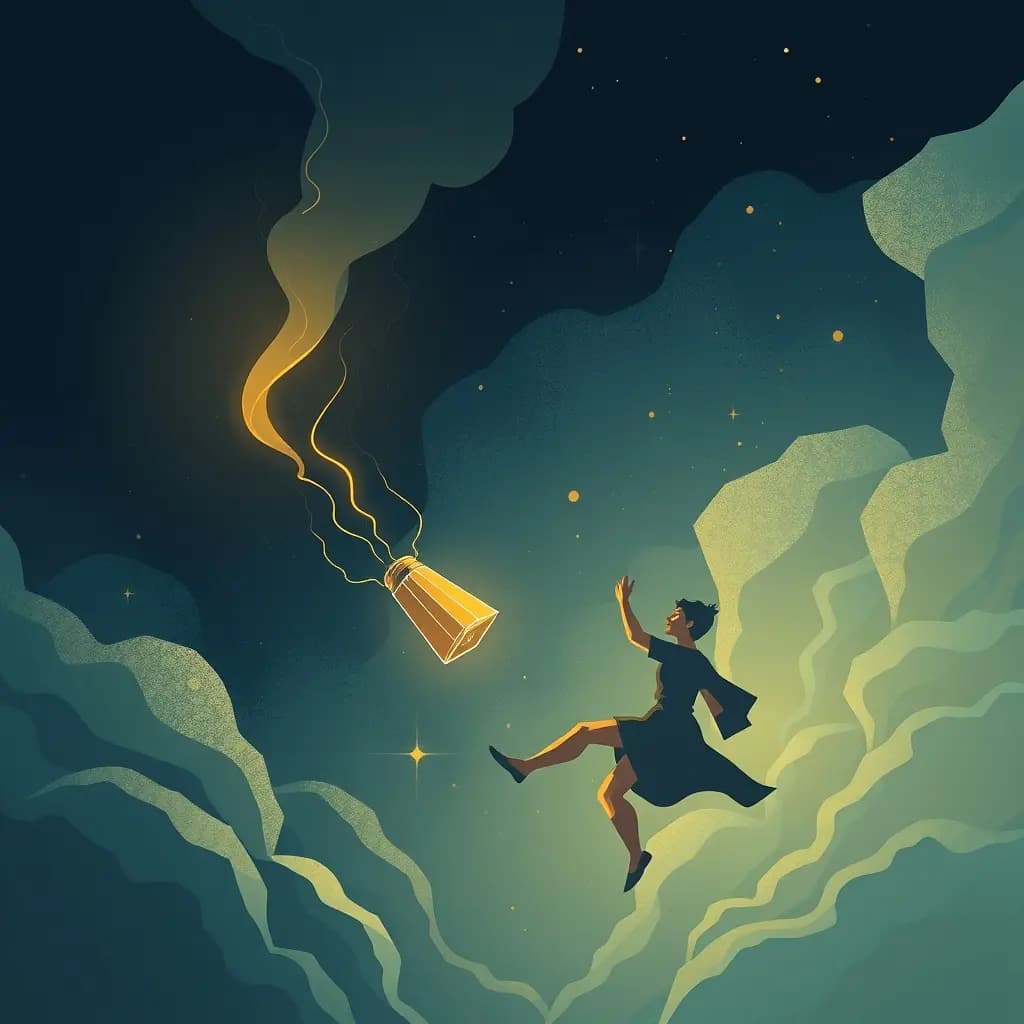 Dream illustration: Catching a falling object