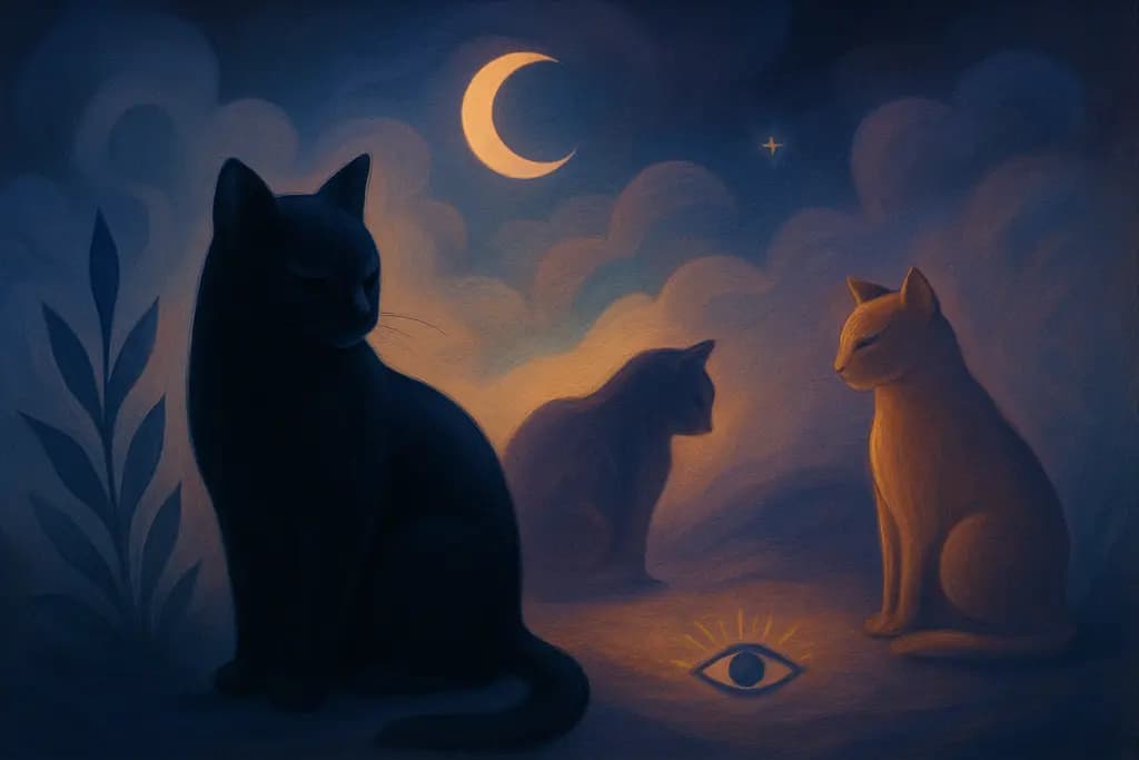 Dream illustration: Cats Ignoring You