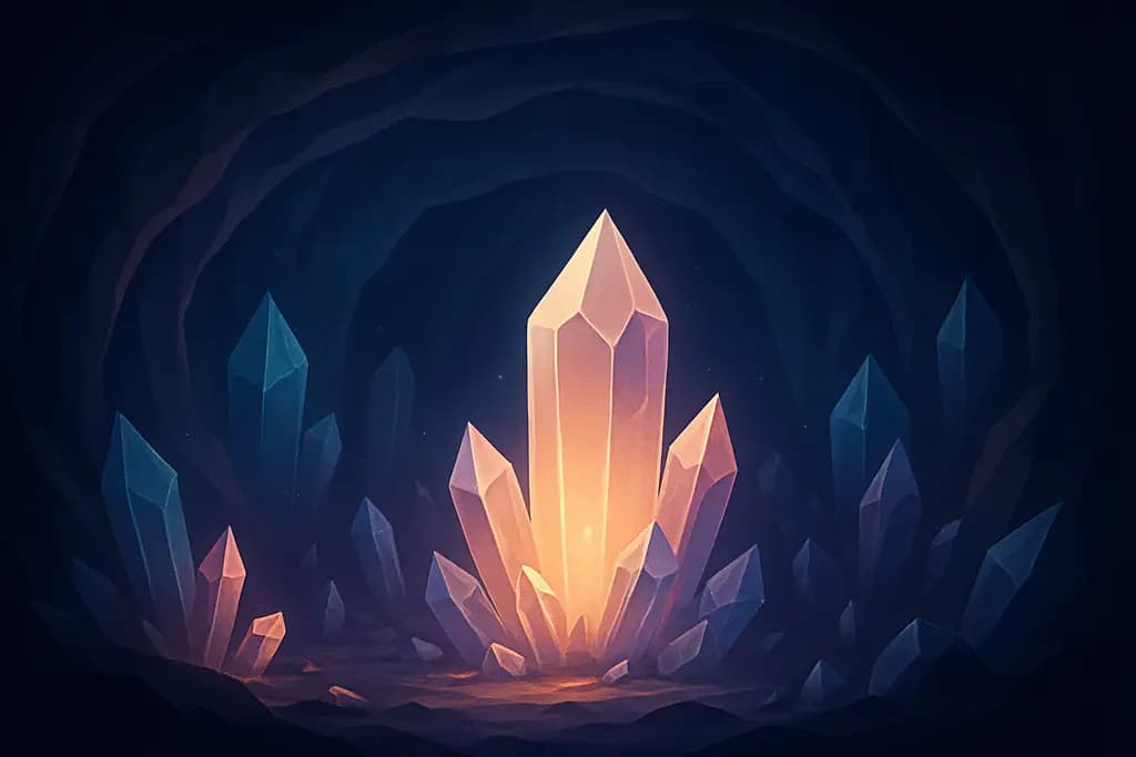 Dream illustration: Cave of Crystals