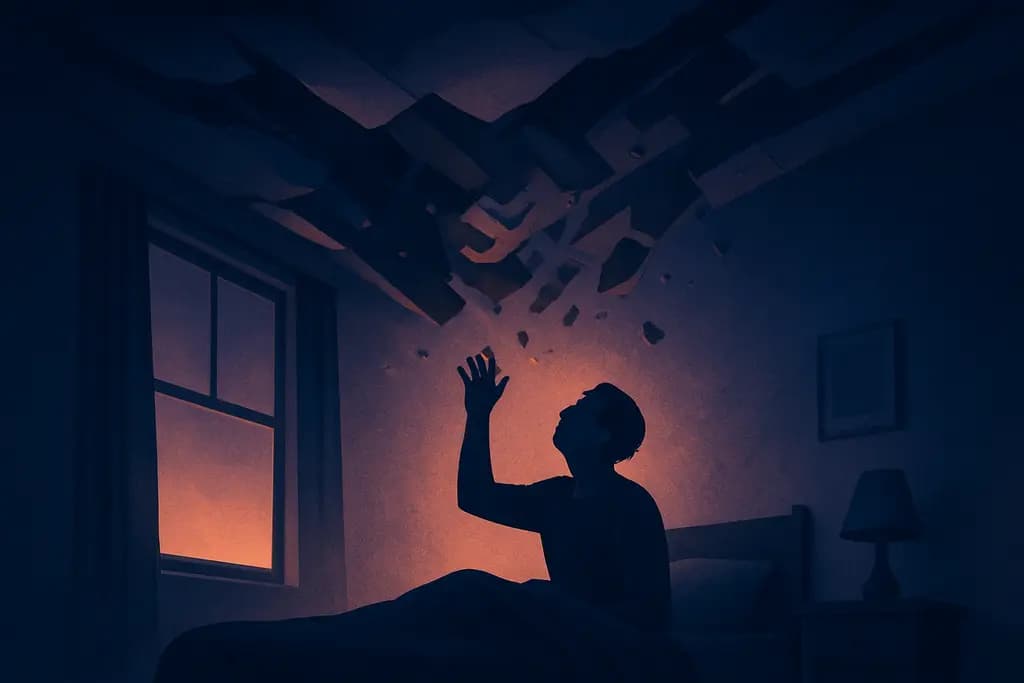 Dream illustration: Ceiling collapsing