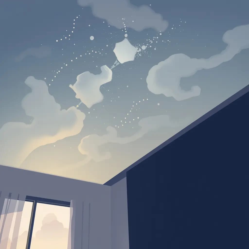 Dream illustration: Ceiling turns into sky