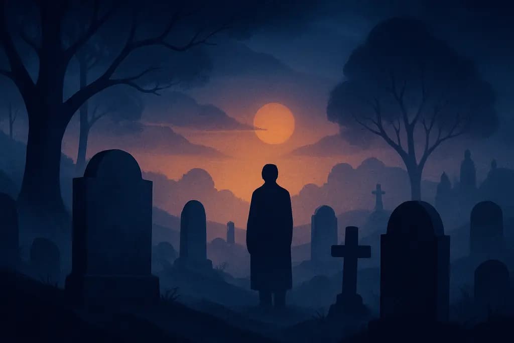 Dream illustration: Cemetery or Graveyard