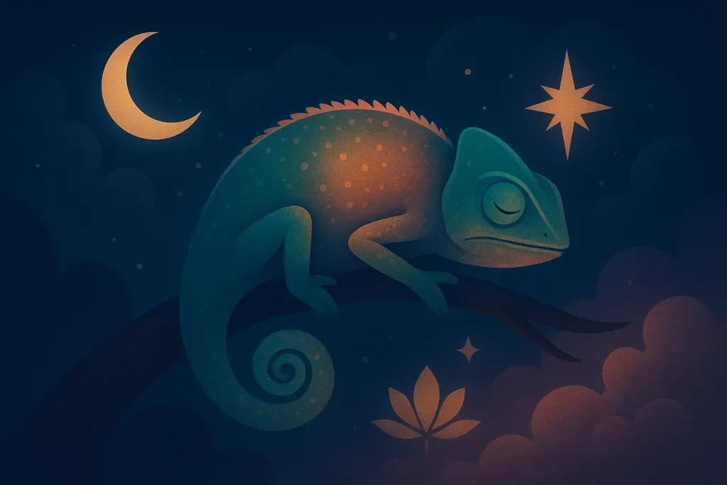 Dream illustration: Chameleons