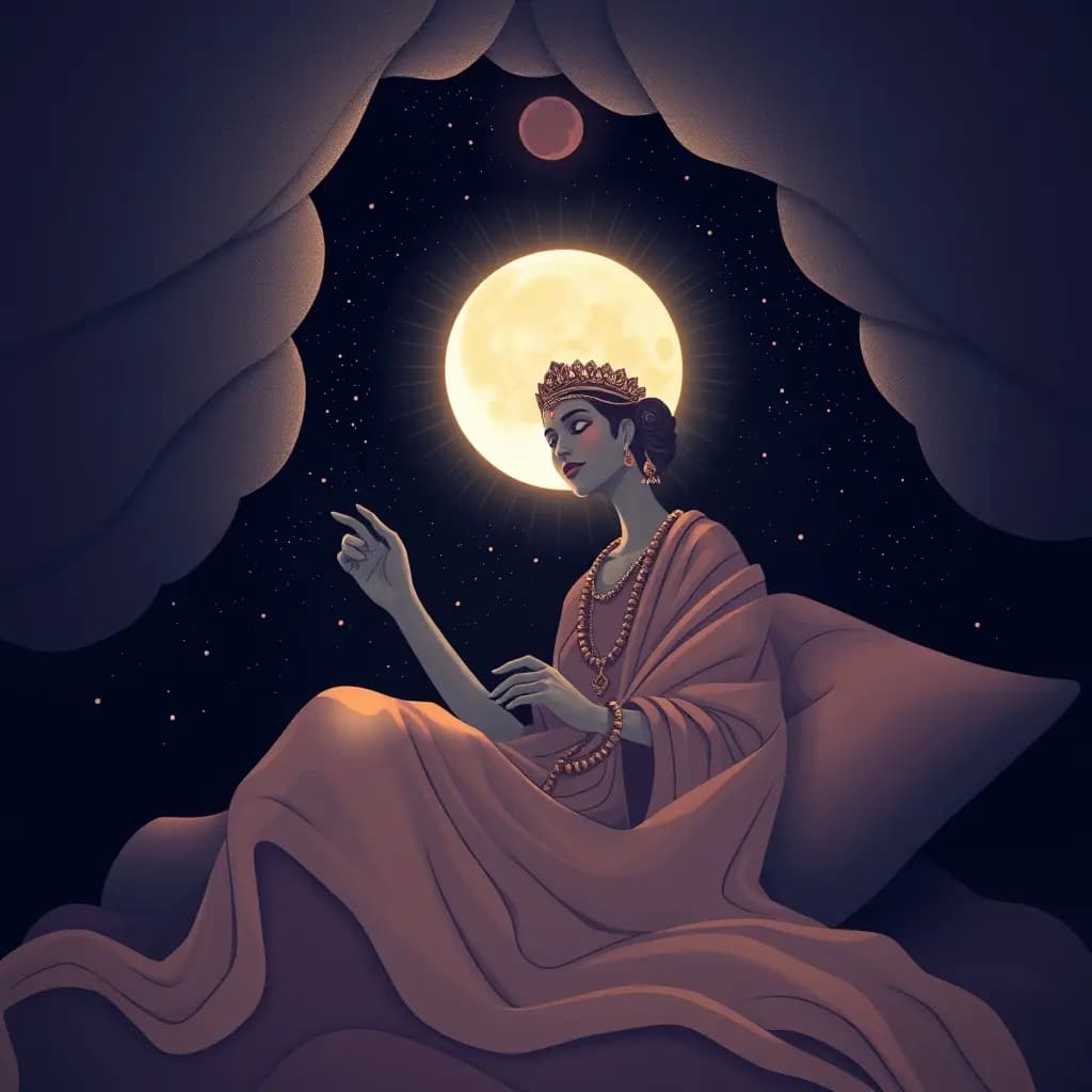 Dream illustration: Chandra appearing in dream