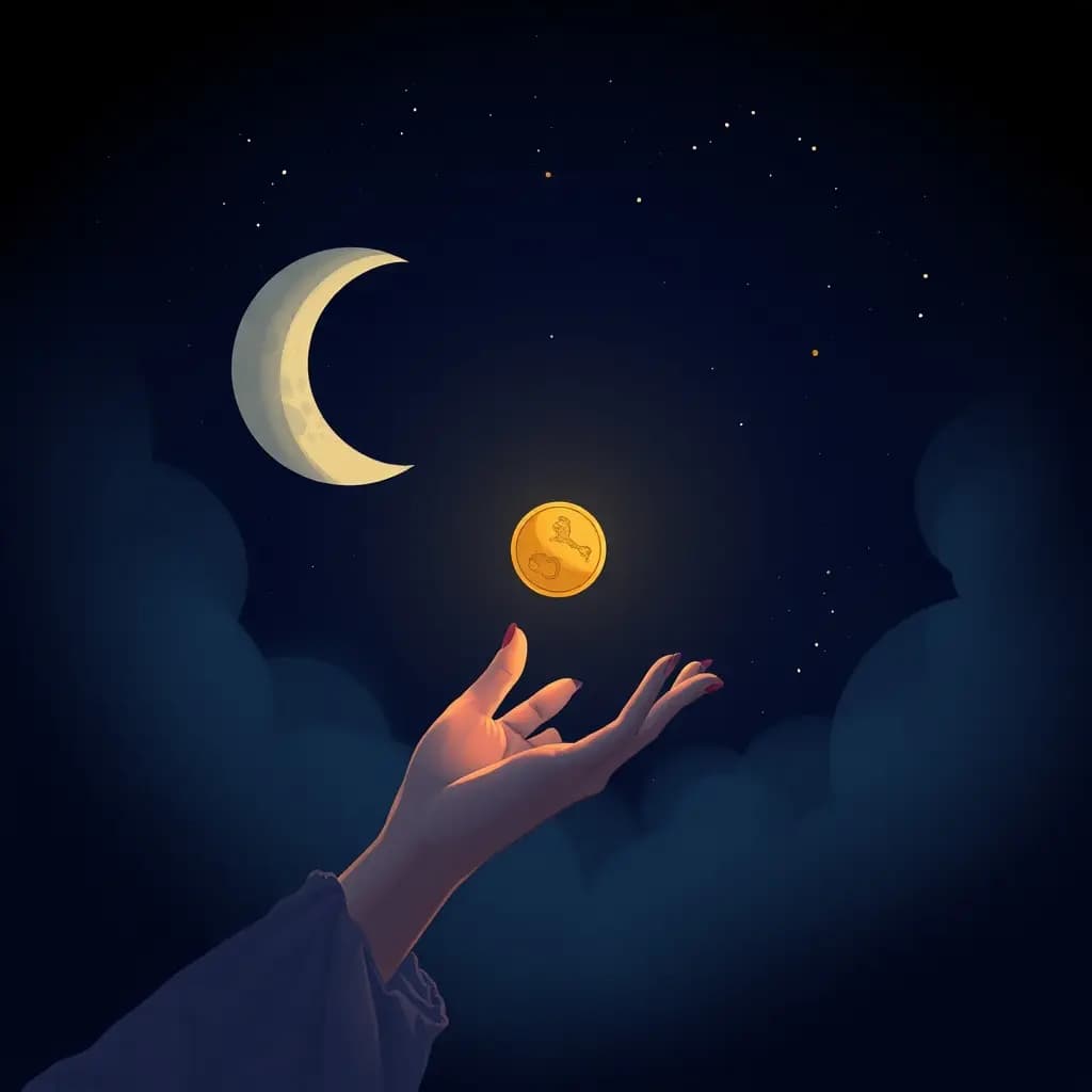 Dream illustration: Chandra handing you a coin