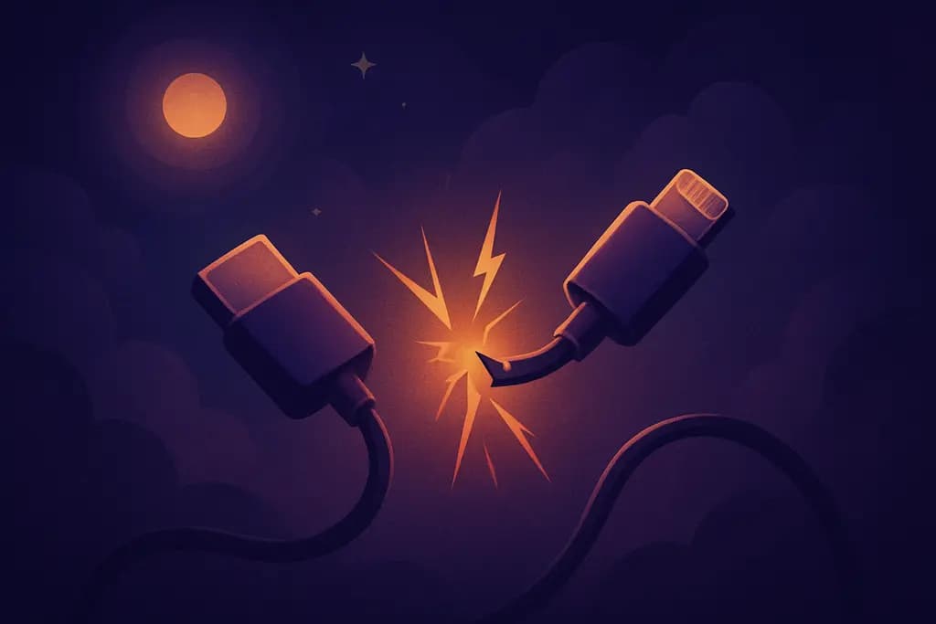 Dream illustration: Charging Cable Snapping