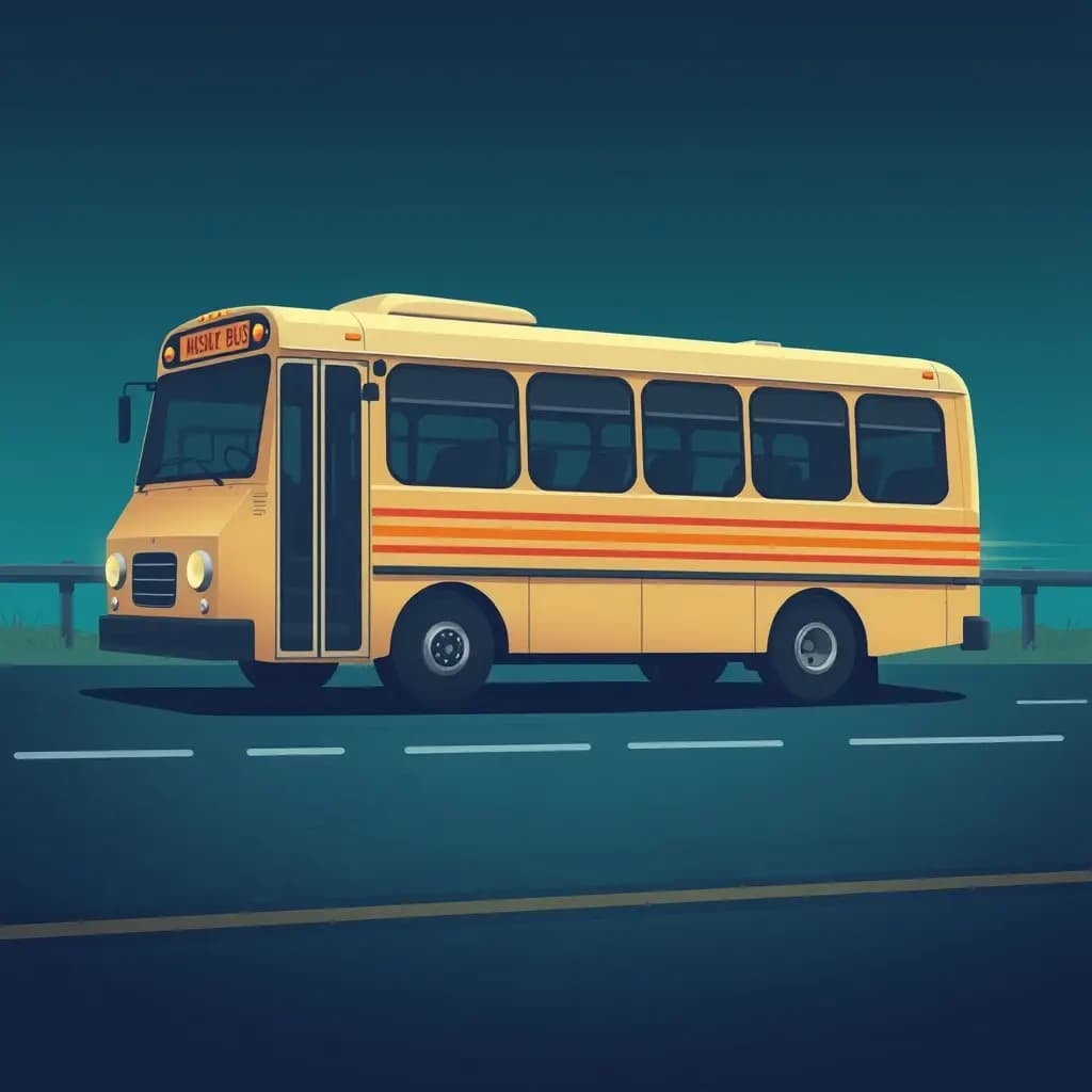 Dream illustration: Chasing a bus you can't catch