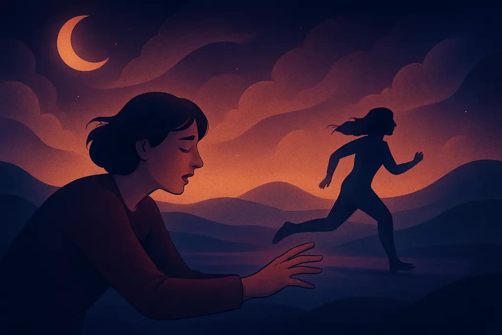 Dream illustration: Chasing someone you can't catch