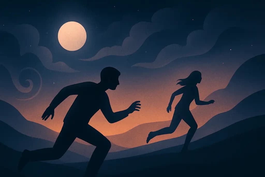 Dream illustration: Chasing Someone