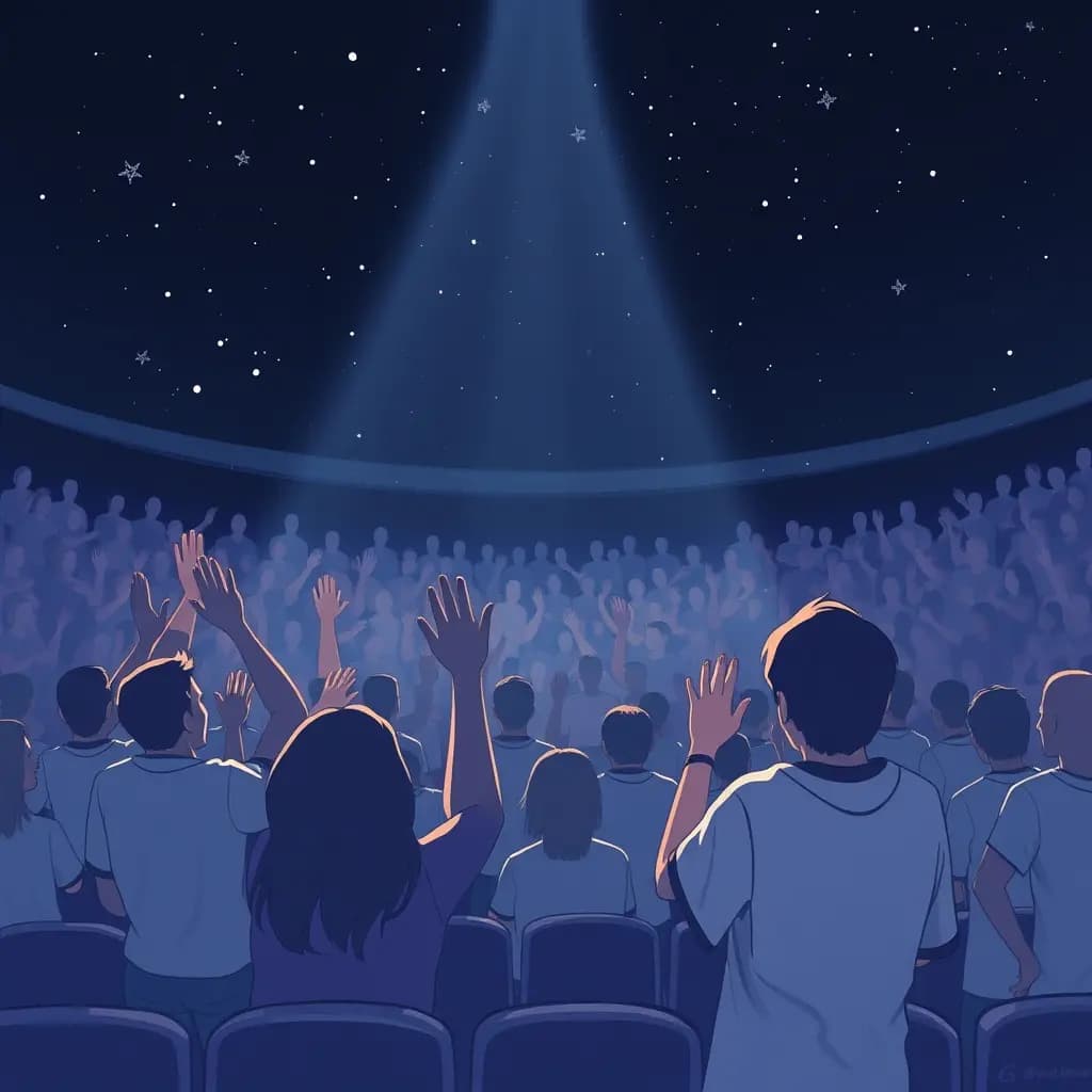 Dream illustration: Cheering turns to silence