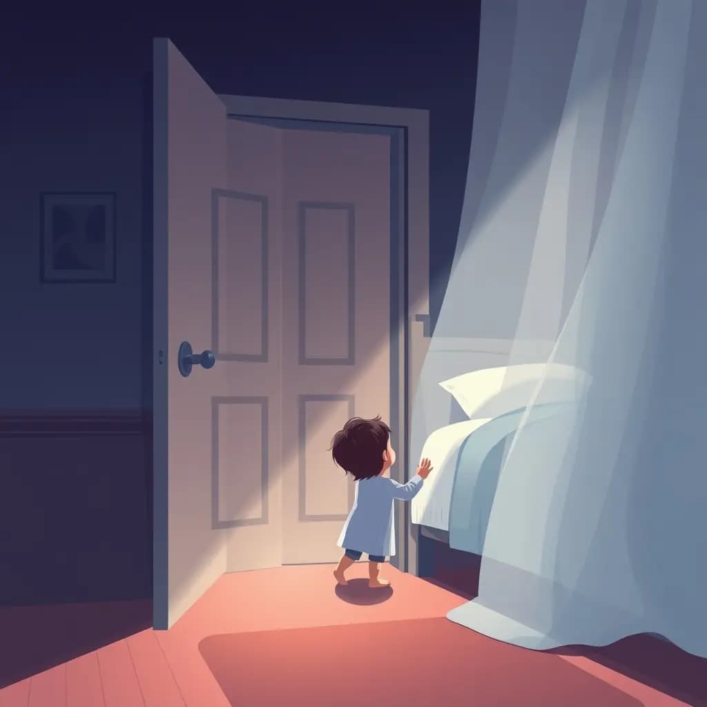 Dream illustration: Child refuses to leave