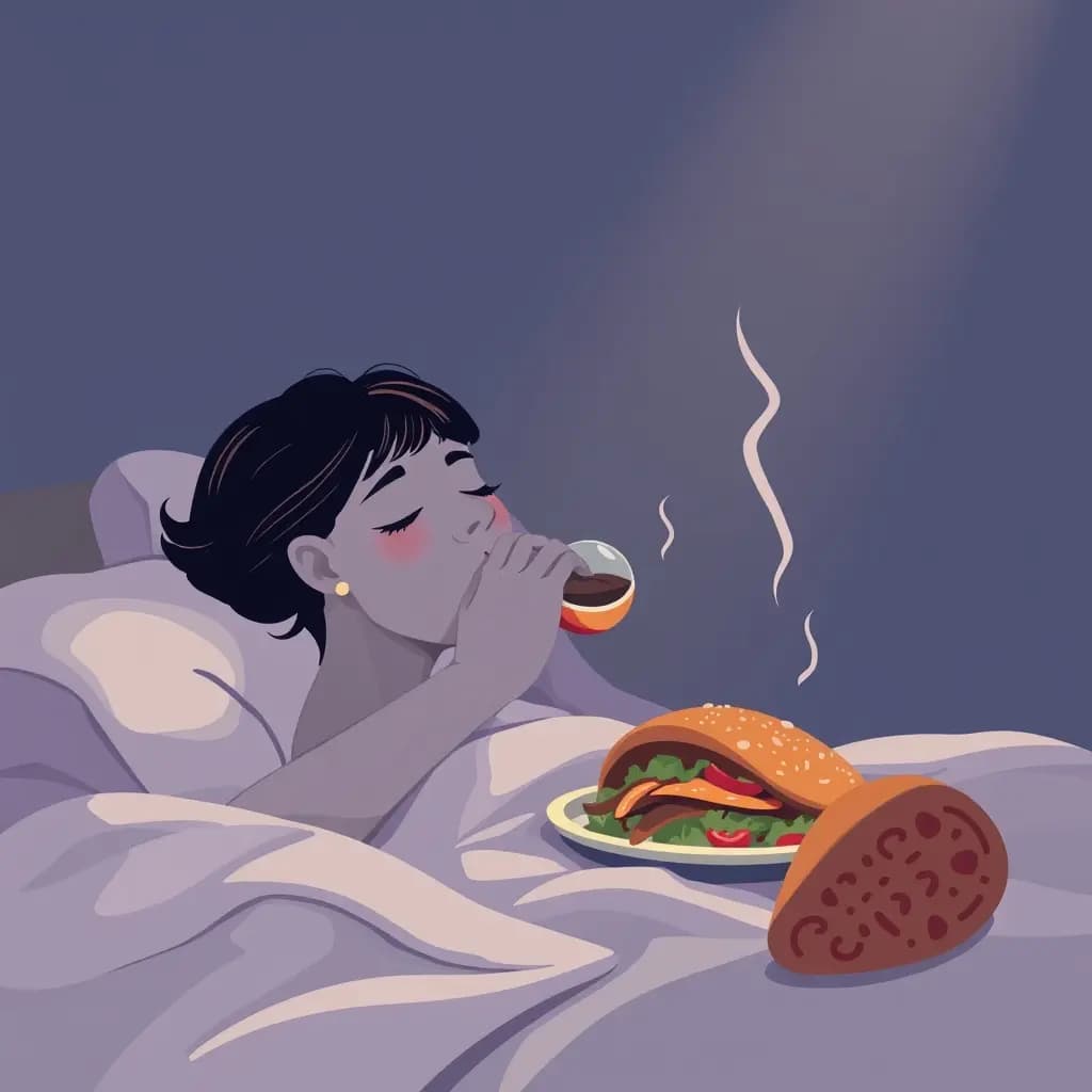 Dream illustration: Choking on food