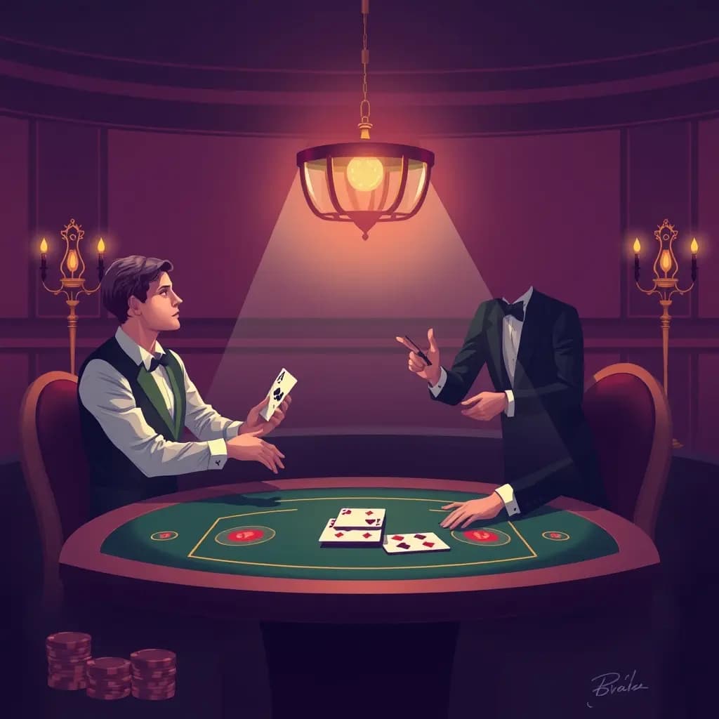 Dream illustration: Choosing Banker or Player in Baccarat