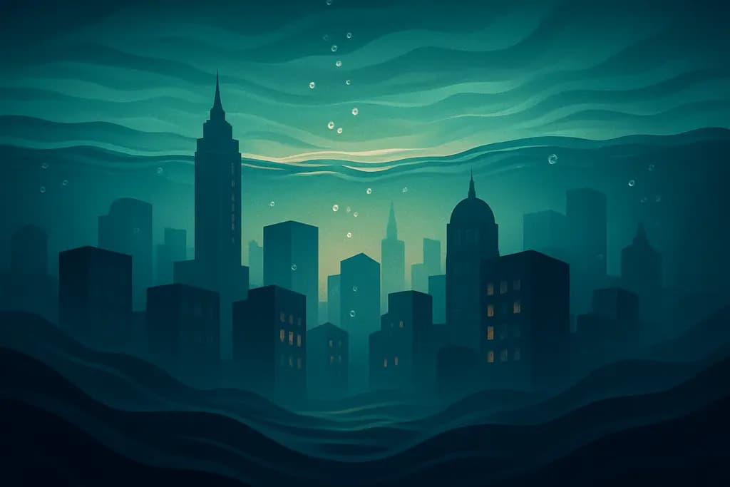 Dream illustration: City Under Water